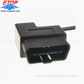 90 grados J1962 OBD con cable portafusibles